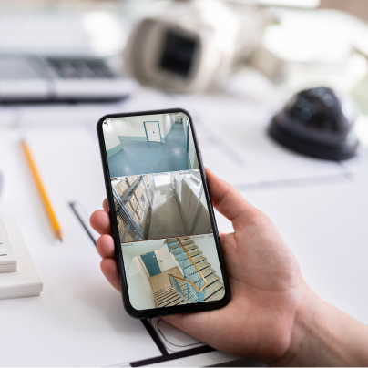 Salt Lake City security camera feed on cell phone
